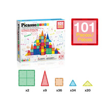 Load image into Gallery viewer, Picasso Tiles - Magnetic Tiles in Blister (101pcs)