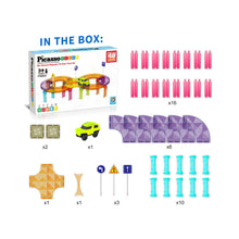 Load image into Gallery viewer, Picasso Tiles - Race Car Truck Travel Size Magnetic Tiles (40pcs)
