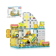 Load image into Gallery viewer, Picasso Tiles - Construction Set with 8 Vehicles
