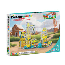 Load image into Gallery viewer, Picasso Tiles - Construction Set with 8 Vehicles
