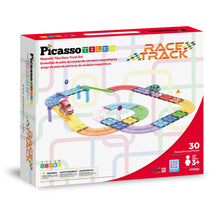 Load image into Gallery viewer, Picasso Tiles - Magnetic Race Track Building Blocks (30pcs)
